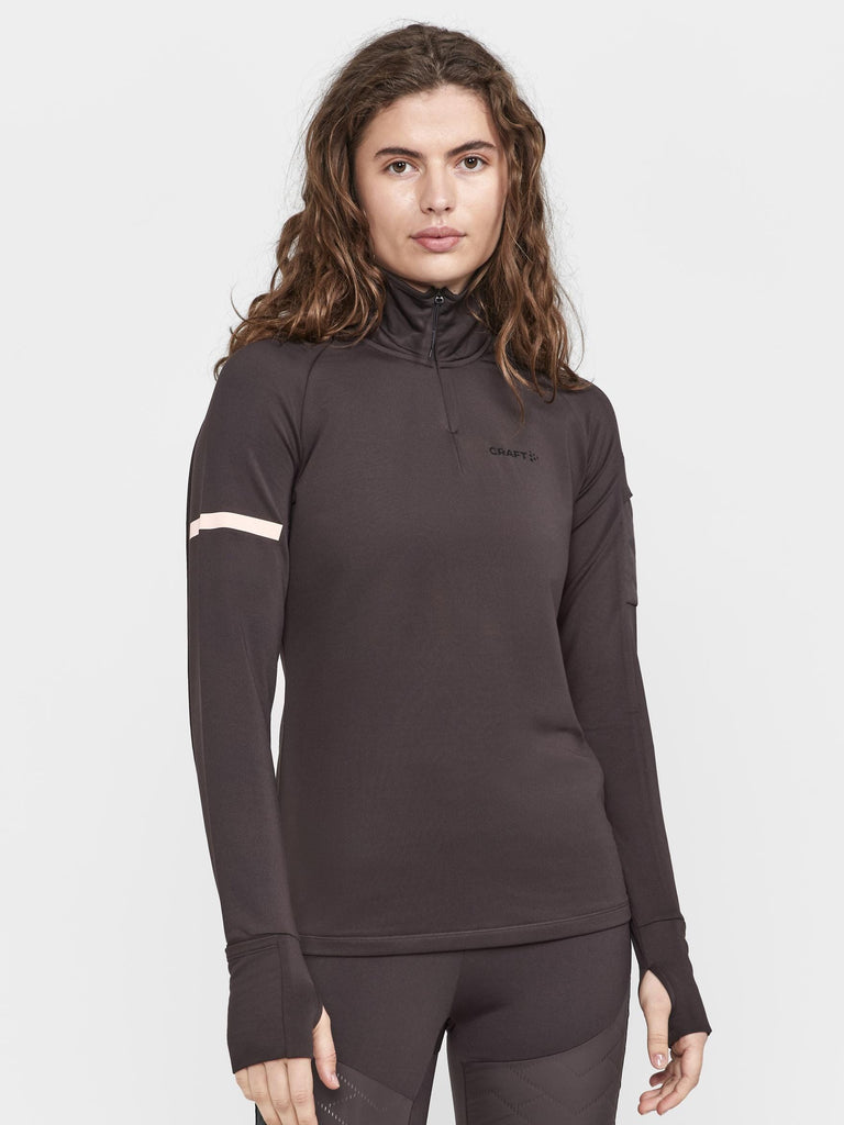 Women's Athletic Fitted Top ¼ Zip Black – SAHR Sports