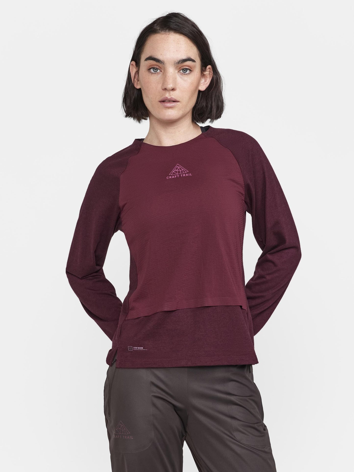 WOMENS ADV TRAIL WOOL WIND LS TEE Craft Sportswear NA