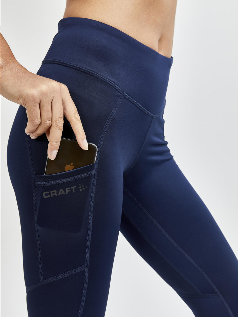 RUNLDN Running Capri Leggings (navy blue) – Vibragear Activewear