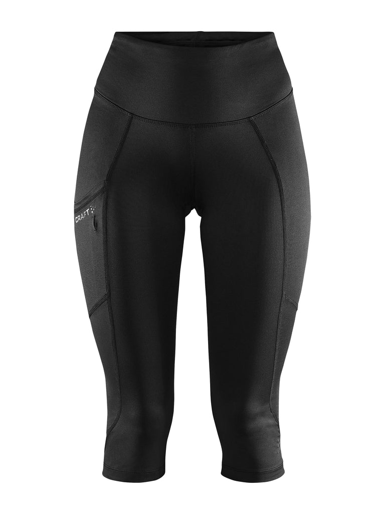 MTA Sport womens black active capri pants,60/40 cotton/polyester