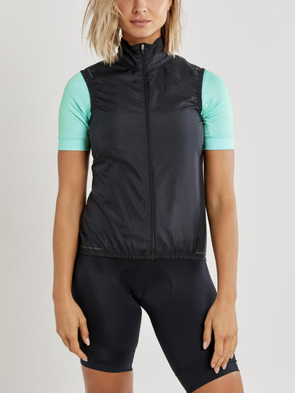 WOMEN'S ESSENCE LIGHT WIND CYCLING VEST Women's Jackets and Vests Craft Sportswear NA