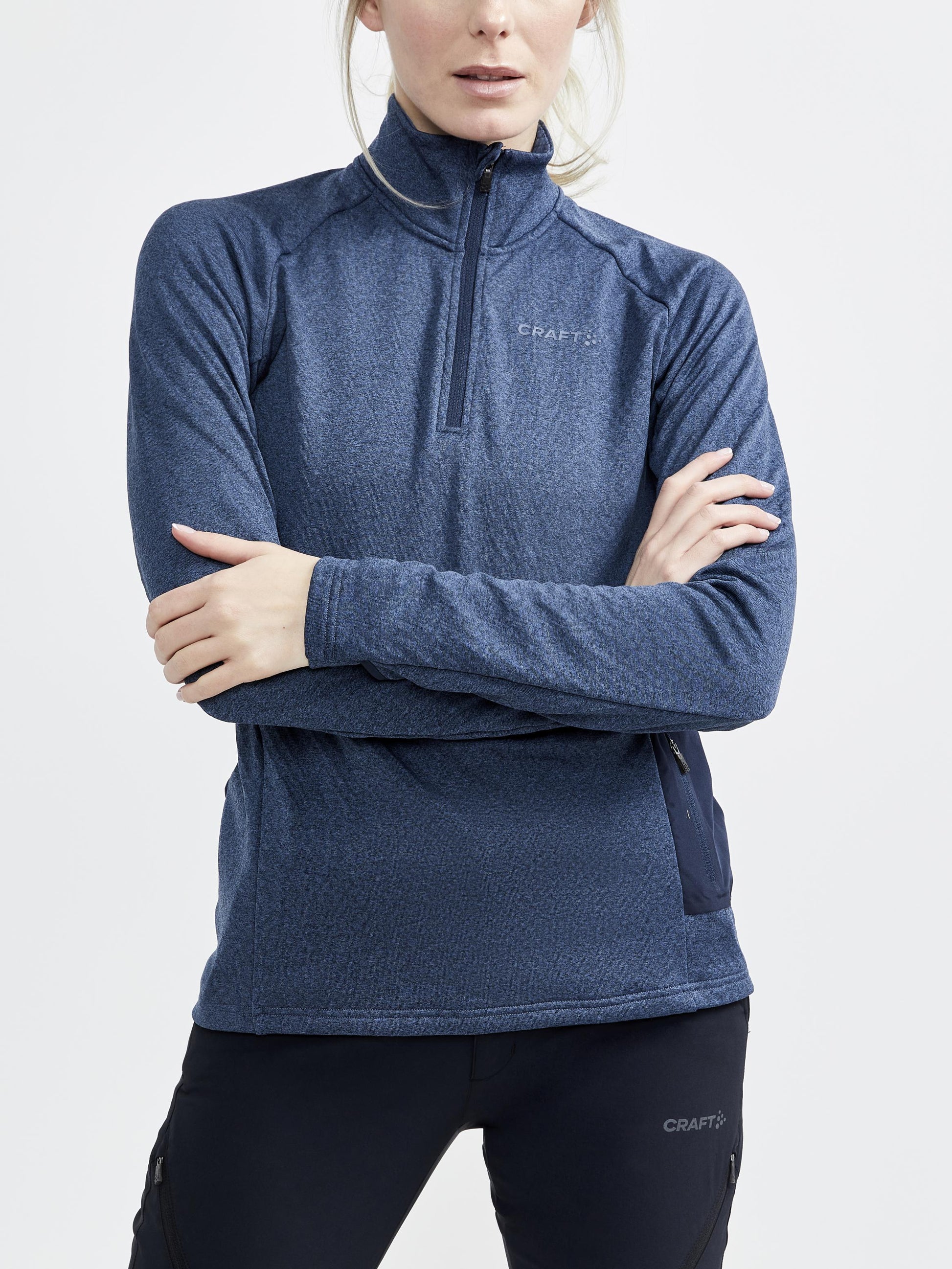 WOMEN'S CORE TRIM THERMAL MIDLAYER Women's Midlayers and Hoodies Craft Sportswear NA