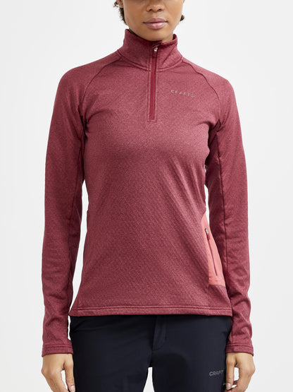 WOMEN'S CORE TRIM THERMAL MIDLAYER Women's Midlayers and Hoodies Craft Sportswear NA