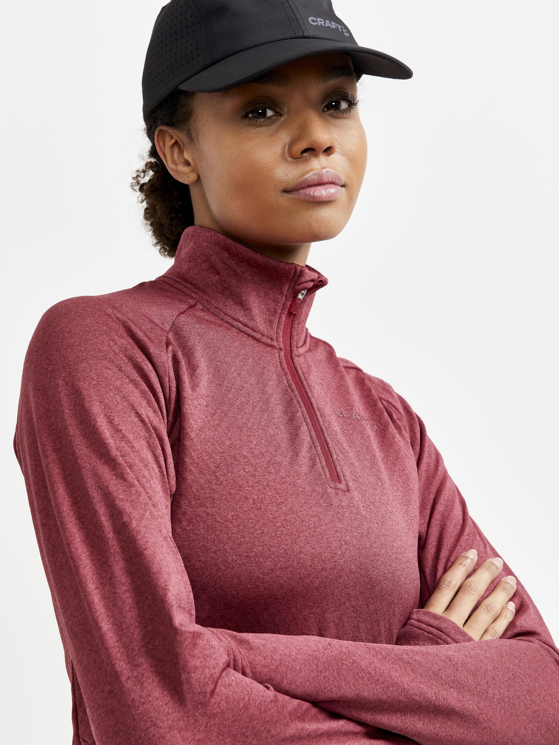 WOMEN'S CORE TRIM THERMAL MIDLAYER Women's Midlayers and Hoodies Craft Sportswear NA