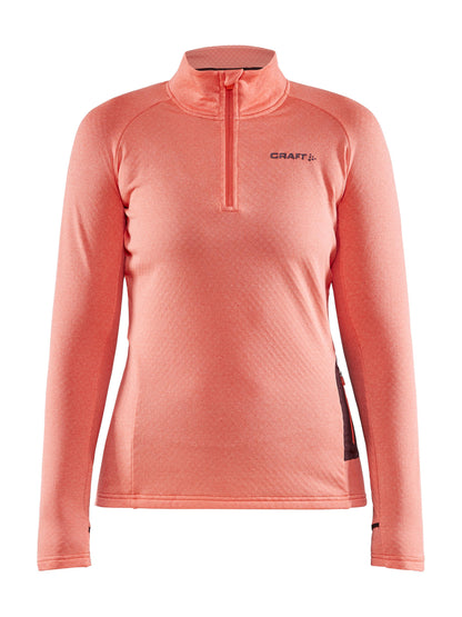 WOMEN'S CORE TRIM THERMAL MIDLAYER Women's Midlayers and Hoodies Craft Sportswear NA