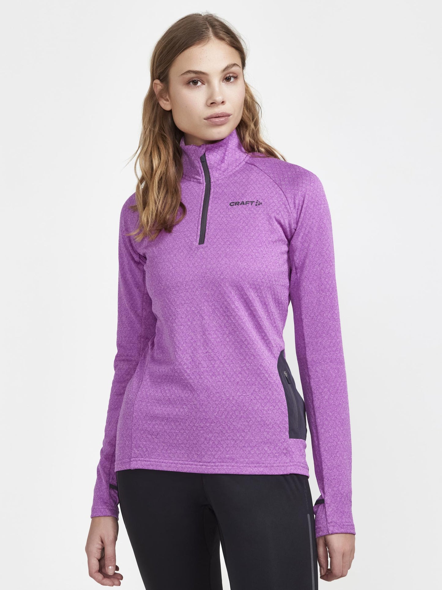 WOMEN'S CORE TRIM THERMAL MIDLAYER Women's Midlayers and Hoodies Craft Sportswear NA