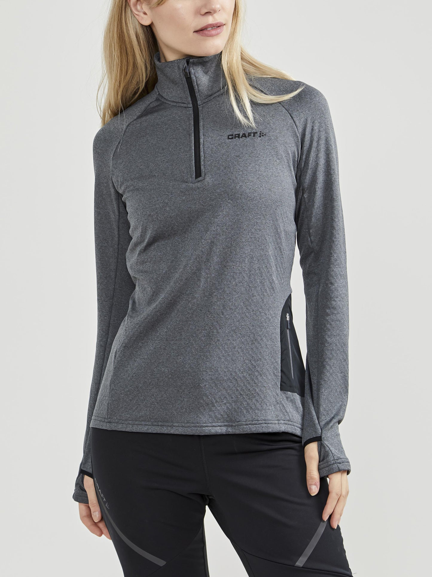 WOMEN'S CORE TRIM THERMAL MIDLAYER Women's Midlayers and Hoodies Craft Sportswear NA