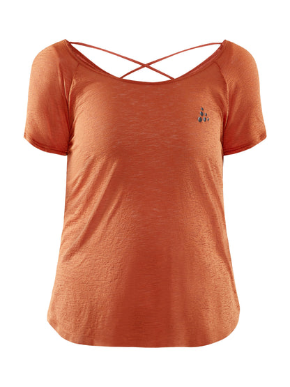 WOMEN'S CORE CHARGE CROSS BACK TEE Women's Top, T's, and Tanks Craft Sportswear NA