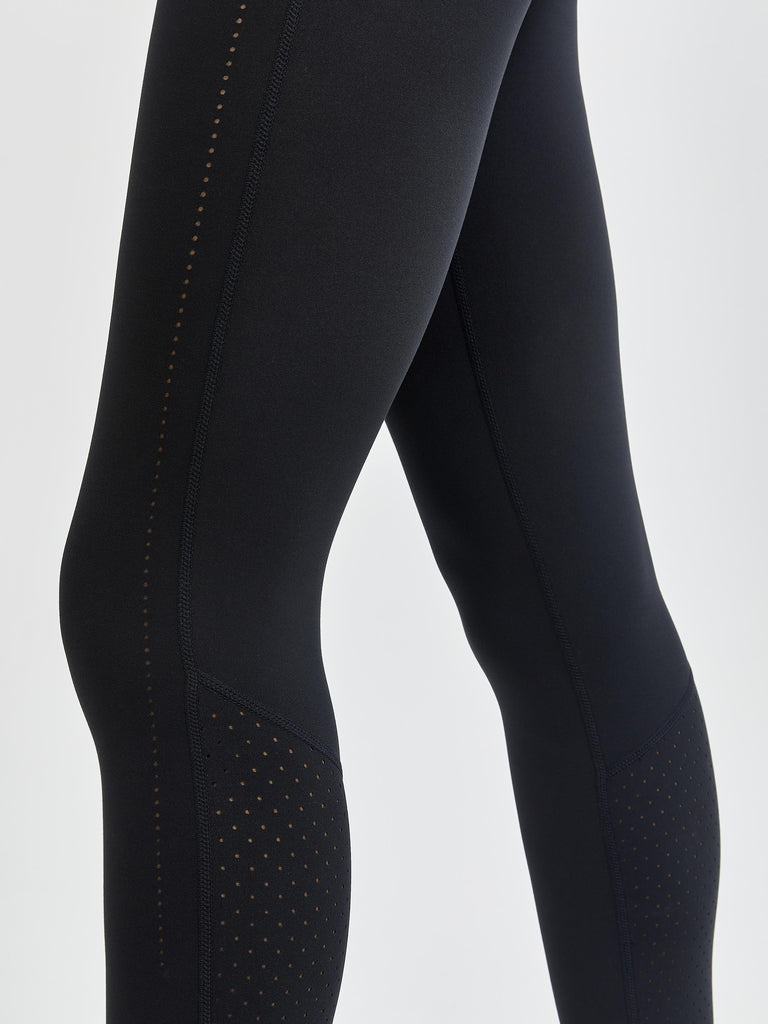 Perforated Seamless Leggings - Black - Pegasus Apparels Clothing Store
