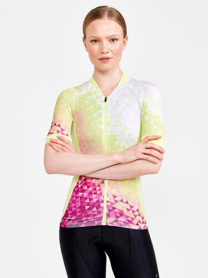 WOMEN'S ADV ENDUR GRAPHIC CYCLING JERSEY Women's Tops, T's, and Tanks Craft Sportswear NA