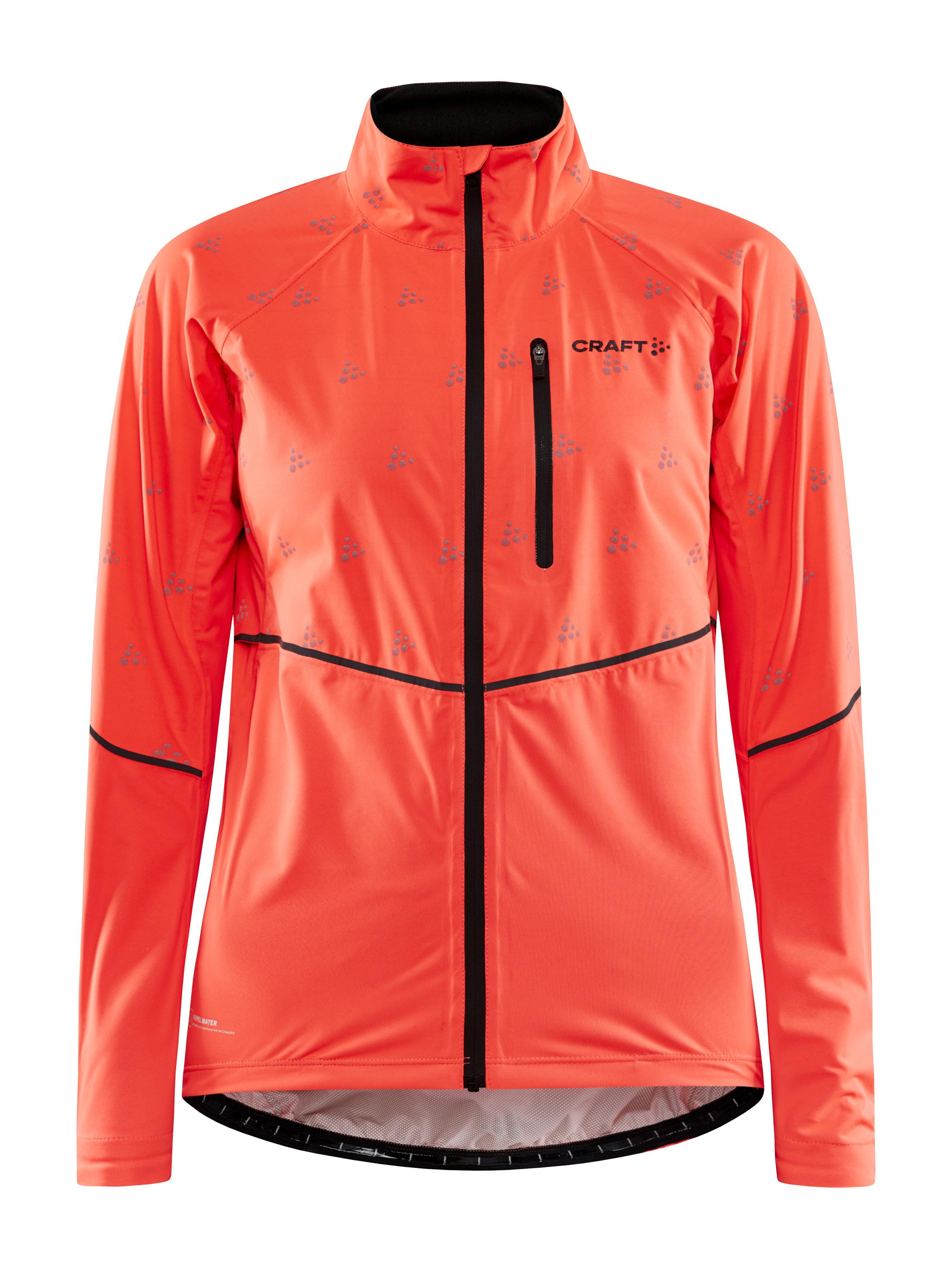 Orange waterproof cycling jacket hotsell