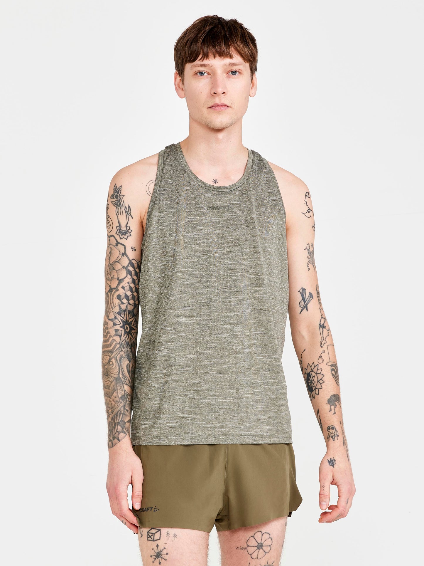 MEN'S ADV CHARGE MELANGE TRAINING SINGLET Men's Top, T's, and Tanks Craft Sportswear NA