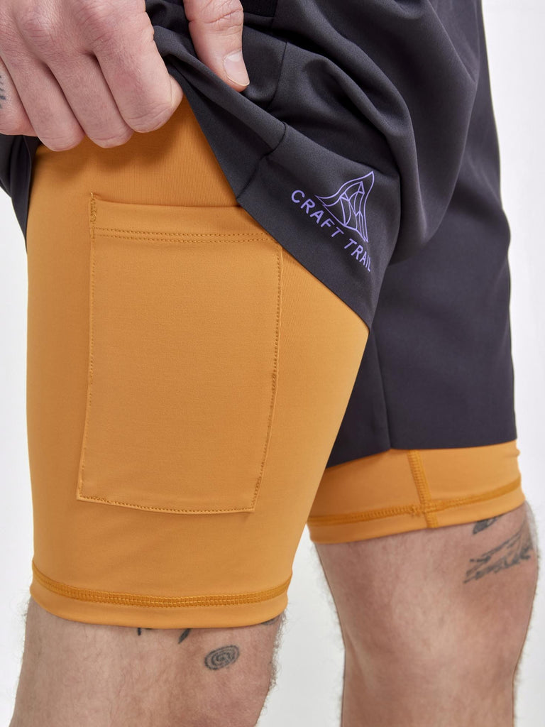 Equilibrium 2 men's trail running short with carrying pole system