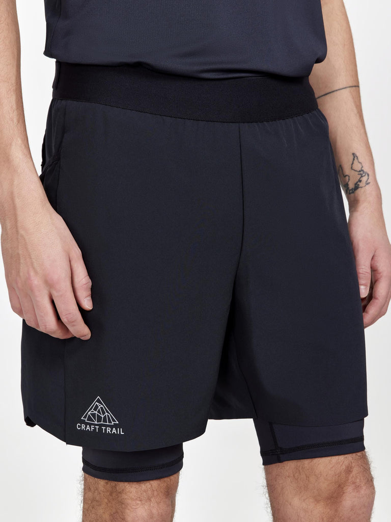 Equilibrium 2 men's trail running short with carrying pole system
